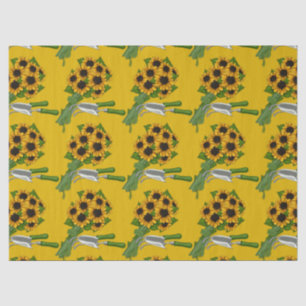 Sunflowers-and-Garden-Tools- Tissue Paper