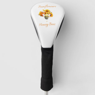 Sunflowers and Honeybees Golf Head Cover