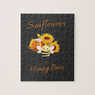 Sunflowers and Honeybees Jigsaw Puzzle