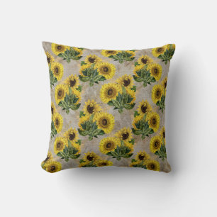 Sunflowers and Honeycombs Cushion
