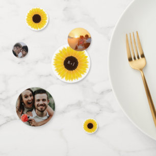 Sunflowers and Photos Confetti