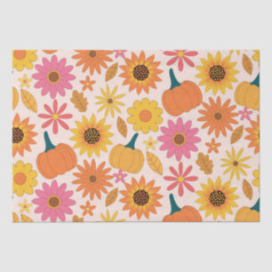 Sunflowers and Pumpkins Fall Pattern  Tissue Paper