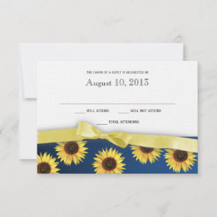 Sunflowers and Ribbon Country Wedding Response