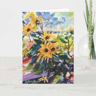 "Sunflowers and Shadows" Card