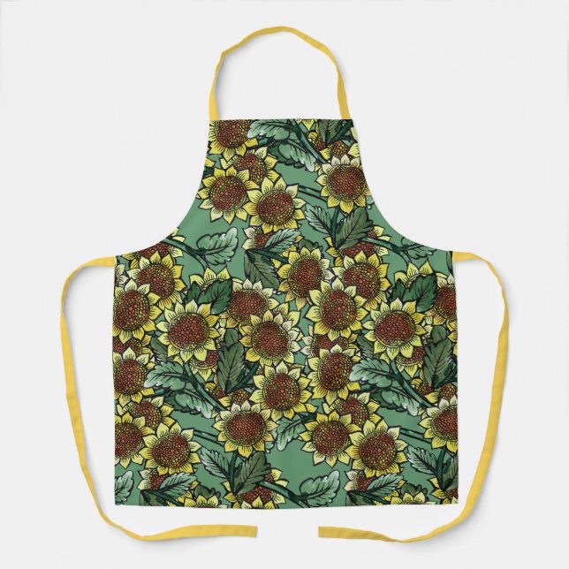 Sunflowers                                         apron (Front)