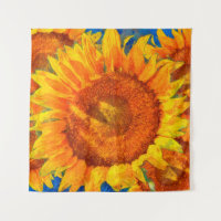 Sunflowers arrangement. Van Gogh style imitation.