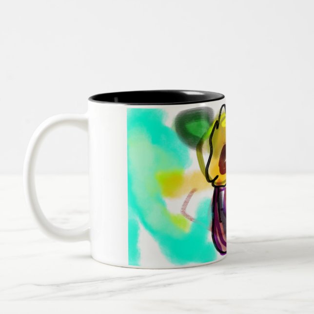 Sunflowers art cool Two-Tone coffee mug (Left)