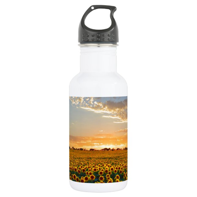 Sunflowers at Sunset 532 Ml Water Bottle (Front)