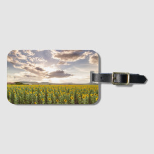 Sunflowers at Sunset Luggage Tag