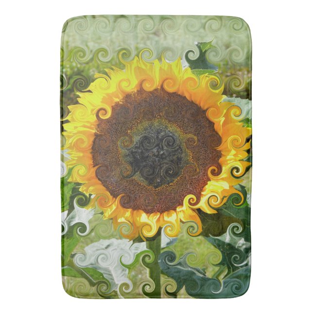 SUNFLOWERS BATH MAT (Front Vertical)