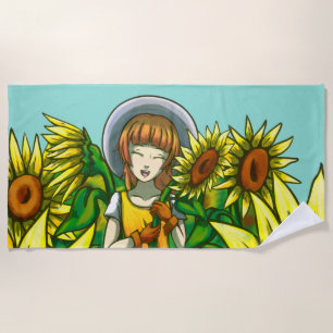 Sunflowers Beach Towel