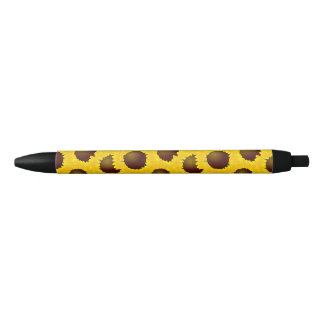 Sunflowers Black Ink Pen