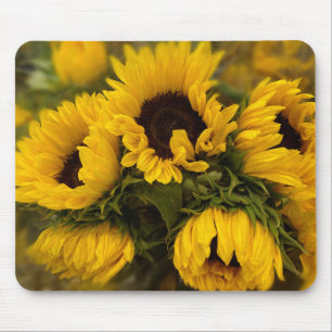 Sunflowers Blur Mouse Pad