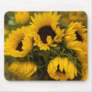 Sunflowers Blur Mouse Pad