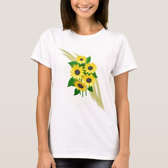 Sunflowers Bouquet T-Shirt (Front)