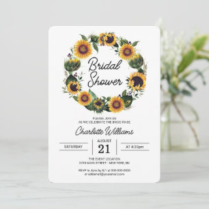 Sunflowers Bridal Shower Invitation
