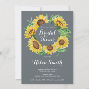Sunflowers Bridal Shower Invitation