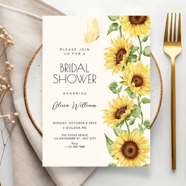 Sunflowers bridal shower invitation (Creator Uploaded)