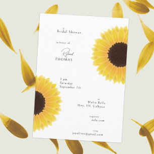 Sunflowers Bridal Shower Invitation