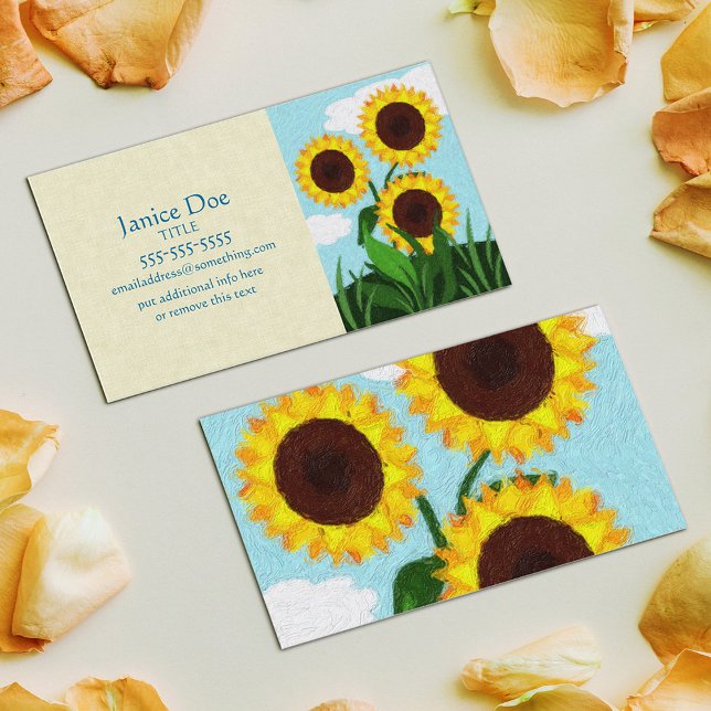 Sunflowers Business Card (Creator Uploaded)