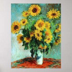 Sunflowers by Claude Monet Poster