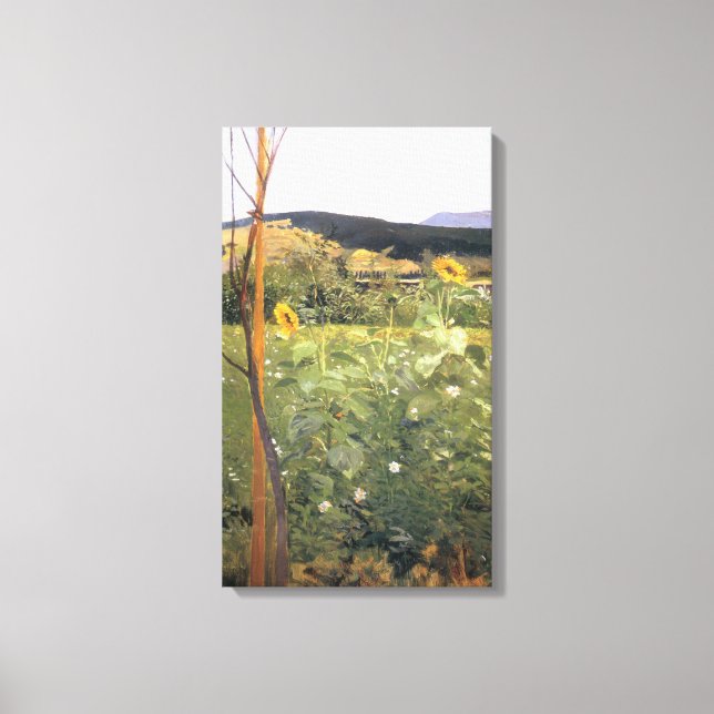 Sunflowers (by Jacek Malczewski) Canvas Print (Front)