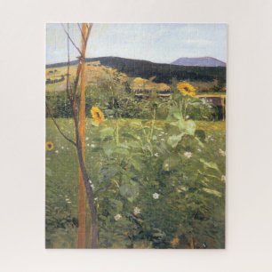 Sunflowers (by Jacek Malczewski) Jigsaw Puzzle