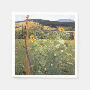 Sunflowers (by Jacek Malczewski) Napkin