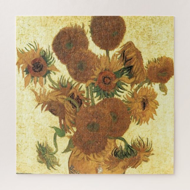 Sunflowers by Van Gogh Painting Art Jigsaw Puzzle (Vertical)