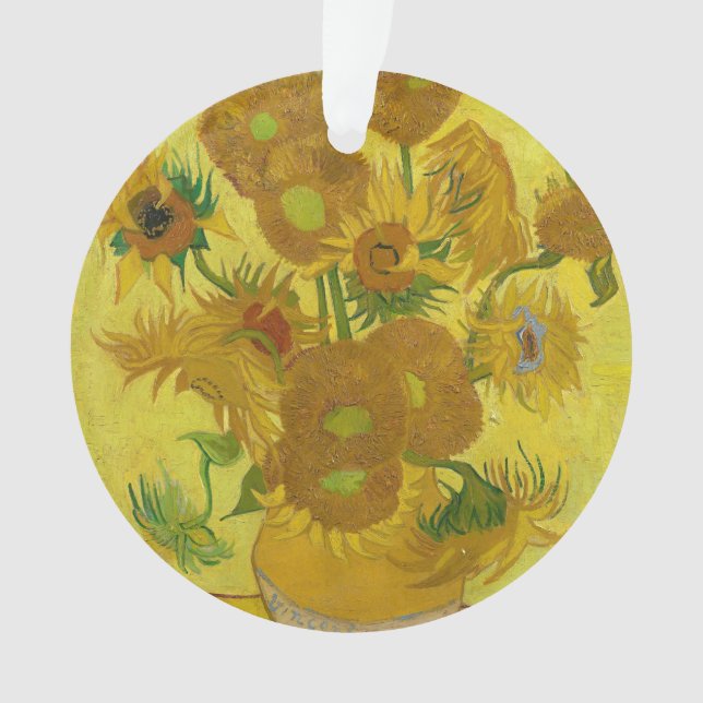 Sunflowers by Van Gogh Painting Art Ornament (Front)