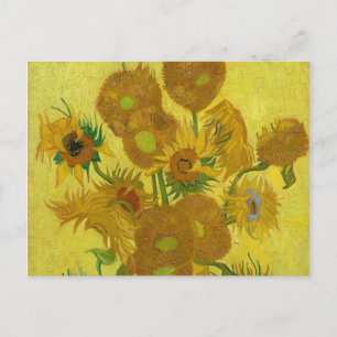 Sunflowers by Van Gogh Painting Art Postcard