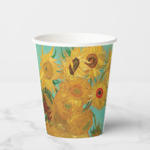 Sunflowers by Van Gogh Paper Cups