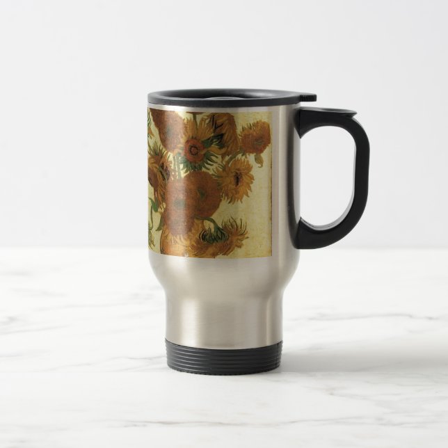 Sunflowers by Van Gogh Travel Mug (Right)