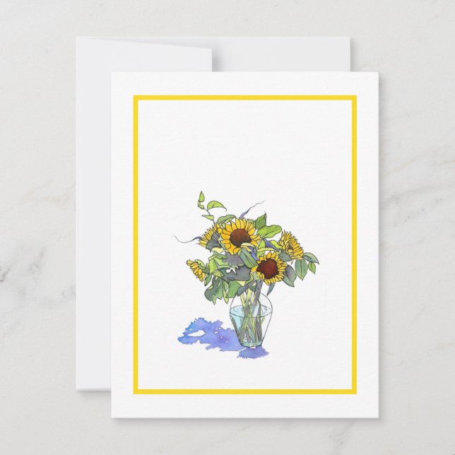 Sunflowers Card (Front)