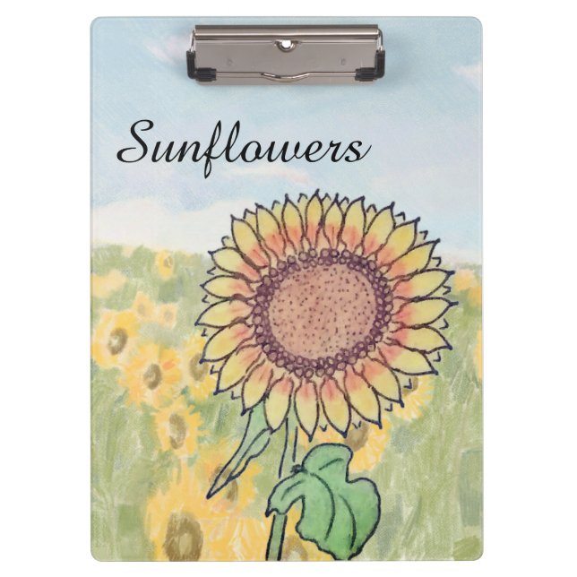 Sunflowers  clipboard (Front)