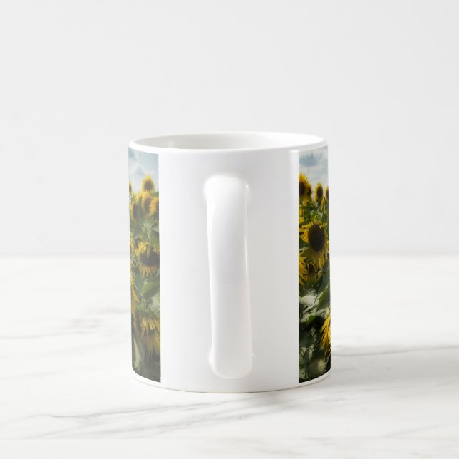 sunflowers coffee mug (Handle)