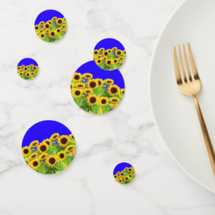 Sunflowers Confetti Ukraine Flag Colours - Support