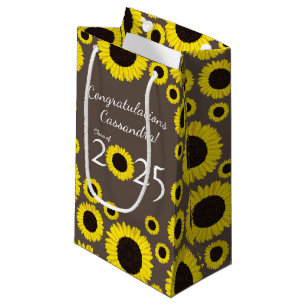 Sunflowers Country Graduation Party Small Gift Bag