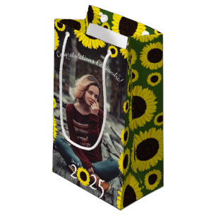Sunflowers Country Graduation Party Small Gift Bag