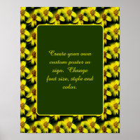 Sunflowers Create Your Own Personalised