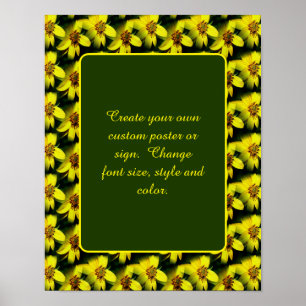 Sunflowers Create Your Own Personalised Poster