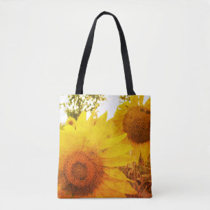 Sunflowers Custom All-Over-Print Tote Bag