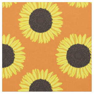 Sunflowers Cute Floral Flowers Kids Baby Fabric