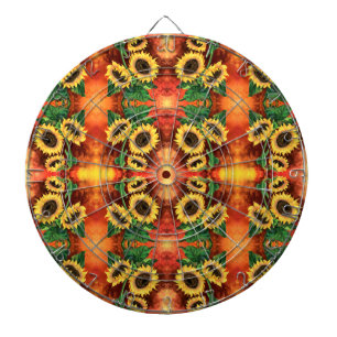 Sunflowers Dart Board - Painting