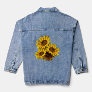 Sunflowers denim jacket
