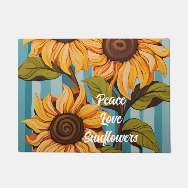 Sunflowers Doormat (Front)