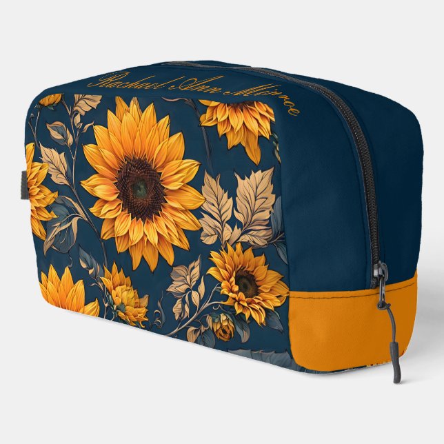Sunflowers Dopp Kit (Right Corner)
