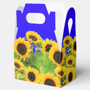 Sunflowers Favour Bag Ukrainian Flag Colours Freed Favour Box