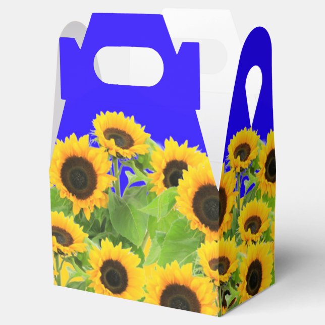 Sunflowers Favour or Gift Boxes (Opened)