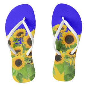 Sunflowers Flip Flops